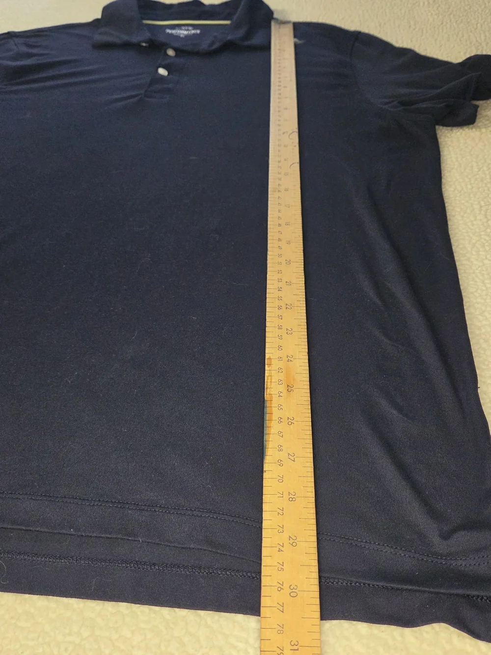 J Crew Performance Classic Men's Polo Shirt - Navy Size XL